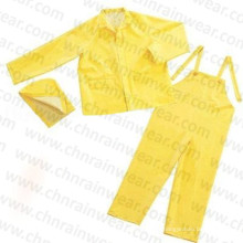 Traje de lluvia adulto resistente a prueba de agua PVC / poliéster